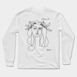 Picasso Head of a Woman Long Sleeve T-Shirt